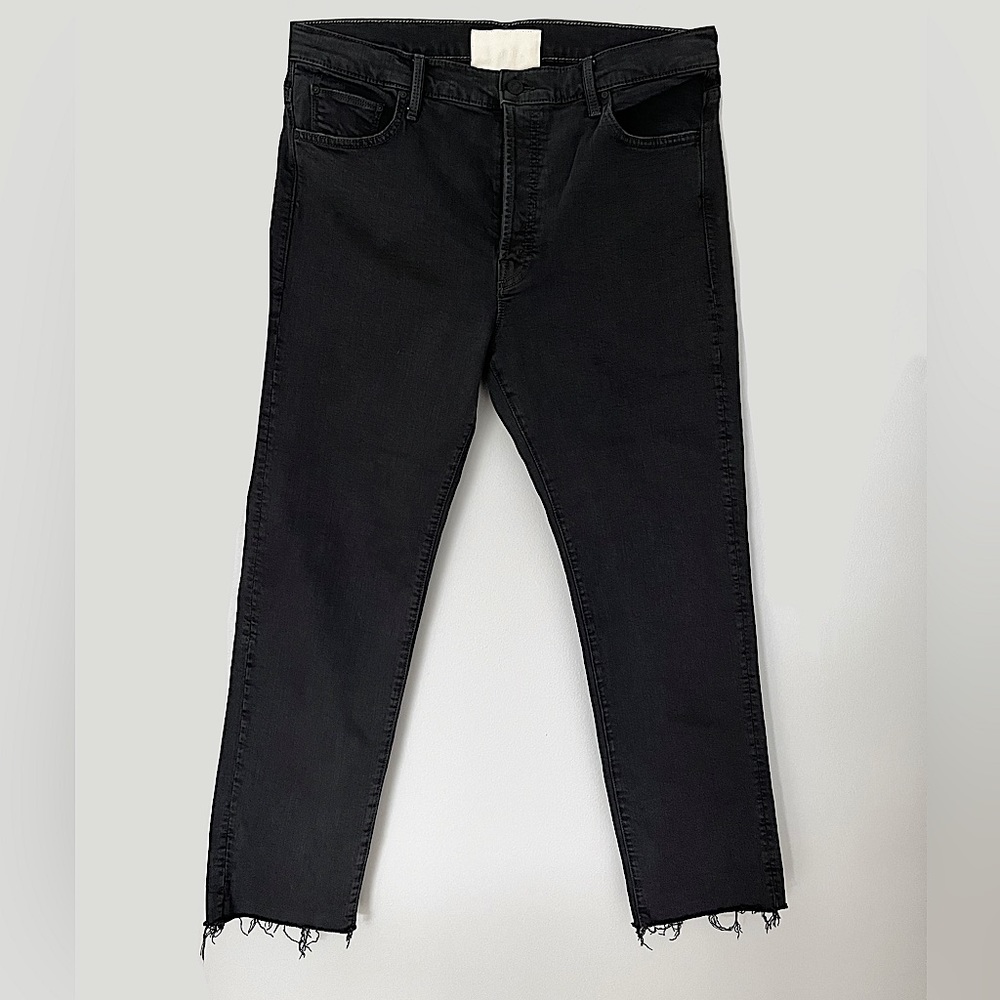 Mother Denim The Scrapper Cuff Ankle Fray Jeans Size 34